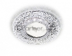 Корпус светильника S290 CH хром/прозрачный/MR16+3W(LED WHITE)
