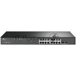 Коммутатор TP-Link TL-SG2218P JetStream Smart с 16 гигабитными портами PoE+ и 2 гигабитными портами SFP