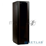 Шкаф телекоммуникационный напольный 42U (600x600) дверь стекло, цвет чёрный (ШТК-М-42.6.6-1ААА-9005) (3 коробки)
