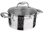 Кастрюля RONDELL RDS-343 Vintage 3,0л RONDELL RDS-343 с/кр. 3,0 л. Vintage. Диаметр: 20 см. Объем: 3.0 л. Высококачественная пищевая сталь 18/10. Толщина стенок 0.7 мм. Тройное вштампованное, а затем вплавленное дно 6.4 мм. Жидкостекольная внешняя деколь. Отметки литража на внутренней поверхности посуды. Крышка из термостойкого стекла с отверстием для выпуска пара. Клепочное крепление аксессуаров. Упаковка - подарочная коробка. Буклет с рецептами. Подходит для всех видов плит. Не подходит для использования в посудомоечных машинах.