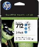Картридж струйный HP 712 3ED77A голубой x3упак. (29мл) для HP DJ Т230/630