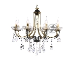 Светильник Ambrella light TR4953/8 BK/GD/CL черный/золото/прозрачный E14*8 max 40W D740*735