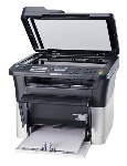 МФУ лазерный Kyocera Ecosys FS-1025MFP (1102M63RU0/1102M63RUV/1102M63RU2/1102M63NX2/1102M63DZ2), A4, ч/б, печ. до 25 стр/мин., скан. до 18 стр/мин. (ч/б) 6 стр/мин. (цвет), 600 x 1800 dpi (печать) 600x600dpi (скан), USB, RJ-45
