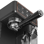 Кофеварка рожкового типа электрическая Endever Costa-1091, объем-1,8л, цвет черный/стальной, мощность 1350 Вт, давление 20 бар, 2 шт/уп, вид 4