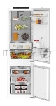 Холодильник встраиваемый Hotpoint HBDR 18I, двухкамерный, 185/69л, морозилка снизу