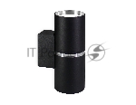 Настенный светильник FW2477/2 BK/CH черный/хром GU10/2 max 12W 145*55*80