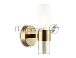 Настенный светильник Ambrella light LH55116 BS/FR/TI латунь/белый матовый/янтарь E14 max 40W 130*100*225