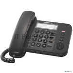 Телефон проводной Panasonic KX-TS2352RUB черный {индикатор вызова,порт для доп. телеф. оборуд.,4 уровня громкости звонка}