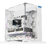 Корпус без блока питания Thermalright A70, Midi-Tower, TG, no fans, 2xUSB-A 3.0, 1xUSB Type-C, ATX, mATX, mITX White, вид 7