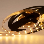 Лента LED открытая, 10 мм, IP23, SMD 5050, 60 LED/m, 12 V, цвет свечения теплый белый