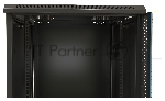 Шкаф телекоммуникационный настенный Hyperline TWB, 19", 6U, 367х600х450 мм (ВхШхГ), дверь: металл, разборный, черный