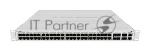 Коммутатор CRS354-48P-4S+2Q+RM Cloud Router Switch 354-48P-4S+2Q+RM with 48 x Gigabit RJ45 LAN (all PoE-out), 4 x 10G SFP+ cages, 2 x 40G QSFP+ cages, RouterOS L5, 1U rackmount enclosure, 750W PSU