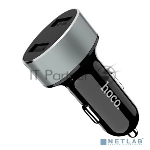 Авто ЗУ + LED дисплей/ HOCO HC-76605 Z26/ 2 USB/ Выход: 10.5W/ черный