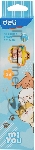 Карандаш чернографитный Deli MiYou EC012-2B 2B, шестигранный, картонная коробка (12шт)