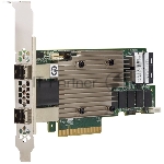 Контроллер MegaRAID 9480-8I8e SGL (05-50031-00), PCIe 3.1 x8 LP, SAS/SATA/NVMe, RAID 0,1,5,6,10,50,60, 16port(2 * int SFF8643 + 2 * ext SFF8644), 4Gb Cache, 3516ROC