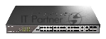 Коммутатор D-Link DSS-200G-28MPP/A1A, 24×1 Гбит/с + 4×1 Гбит/с Combo, настраиваемый