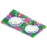 Корпус светильника S234/2 W/CH/M белый/хром/MR16+3W/2MR16+6W(LED MULTI)