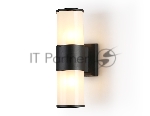 Светильник Ambrella light ST2455 BK/FR черный/белый матовый IP54 E27 max 40W 300*90*155