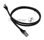 Патч-корд Lanmaster LAN-PC45/S6A-1.0-BK FTP вилка RJ-45-вилка RJ-45 кат.6А 1м чёрный LSZH (уп.:1шт)