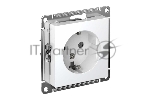 Механизм розетки 1-м СП AtlasDesign с заземл. 16А белый, SchE ATN000143