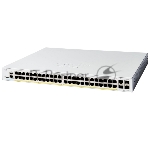 Коммутатор Cisco Catalyst C1200-48P-4X, 48×1 Гбит/с + 4×10 Гбит/с SFP+, управляемый