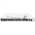 Коммутатор HPE Aruba Instant On 1960 48G 2x10G 2SFP+ 48PoE (JL809A), 48×1 Гбит/с PoE + 2×10 Гбит/с RJ-45 + 2×10 Гбит/с SFP+, управляемый
