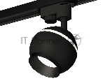 Светильник Ambrella light XT1102002 SBK/PBK черный песок/черный полированный GU5.3 LED 3W 4200K (A2521, C1102, N7031)