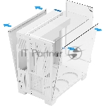 Корпус без блока питания Thermalright A70, Midi-Tower, TG, no fans, 2xUSB-A 3.0, 1xUSB Type-C, ATX, mATX, mITX White, вид 3