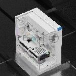 Корпус без блока питания Thermalright A70, Midi-Tower, TG, no fans, 2xUSB-A 3.0, 1xUSB Type-C, ATX, mATX, mITX White, вид 2