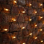 Гирлянда Neon-night "Сеть" 2x3м, черный каучук, 432 LED теплый белый