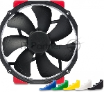 Вентилятор корпусной Noctua NF-A15 HS-PWM chromax.black, 140 мм, 1500 об/мин, 24.6 дБ, 4-pin PWM, без подсветки, черный