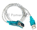 Кабель AM/Com port 9pin 1.2м VCOM адаптер USB -> RS232, DE9P (добавляет в систему новый COM порт), VUS7050, вид 11