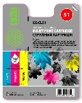 Картридж струйный Cactus CS-CL51 многоцветный (18 мл.) для Canon Pixma MP150/MP160/MP170/MP180/MP450/MP460/iP2200/iP6210/iP6220/iP6220D/iP6310/iP6310D/MX300/MX310