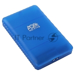 Внешний корпус для HDD/SSD AgeStar 3UBCP3 SATA пластик синий 2.5"