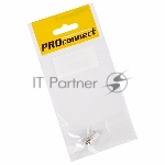 Разъем антенный на кабель Proconnect, штекер F для кабеля RG-6, (1шт.) (пакет)