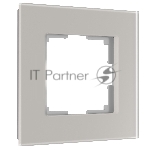 Рамка WERKEL на 1 пост Senso (дымчатый, стекло soft-touch) W0013117