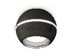 Светильник Ambrella Light XS1102002 SBK/PSL черный песок/серебро полированное MR16 GU5.3 LED 3W 4200K (C1102, N7023)