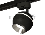 Светильник Ambrella light XT1102003 SBK/PSL черный песок/серебро полированное GU5.3 LED 3W 4200K (A2521, C1102, N7032)