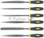 Надфили FIT IT , прорезиненная ручка, 5x150 мм, 6 шт. 42172
