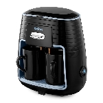 Кофеварка капельная Kitfort КТ-7447 черный/голубой, исп. кофе - молотый, 0.25 л, 450 Вт