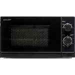 Микроволновая печь Sharp R-2000RK черный, 20 л, 800 Вт, переключатели - поворотный механизм