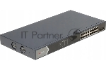 Коммутатор Hikvision DS-3E1518P-SI, 16×1 Гбит/с PoE + 2×1 Гбит/с SFP, управляемый
