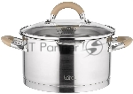 Кастрюля LARA LR02-342 Берлин 3,1 л 20x11 см нержавеющая сталь, с крышкой