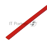 Трубка термоусаживаемая ТУТ 5,0/2,5мм, красная, упаковка 50 шт. по 1м, PROconnect