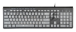 Клавиатура Oklick 480M проводная, USB, черный/серый