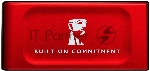 Внешний SSD Kingston XS1000, 2TB, USB 3.2 Gen 2 Type-C, R/W 1050/1000, красный