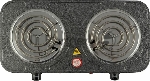 Плита настольная электрическая Homestar HS-1105 серый, 2 кВт, ТЭН, конфорки - 2, эмаль, поворотные переключатели