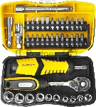 Биты и торцовые головки с трещоткой и воротком 39шт STAYER PROFI 25135-H39