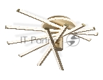 Потолочный светодиодный светильник Ambrella light FL6234 GD золото 96W 3000K-6400K 605*605*200 (ПДУ ИК)