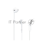 Гарнитура вкладыши Apple EarPods A3046 1.1м белый проводные в ушной раковине (MYQY3ZM/A)